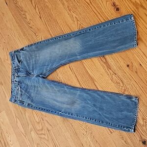 AMERICAN EAGLE JEANS MENS RELAXED NO SIZE TAG